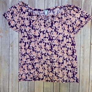 Floral Purple Women's Top